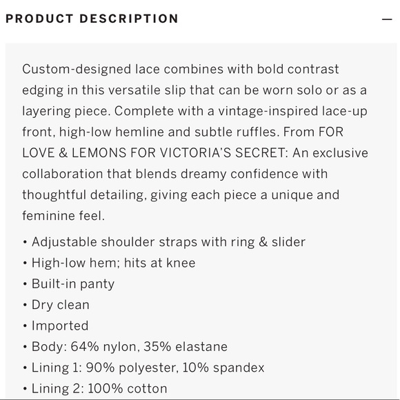 FOR LOVE & lemons Gracie lace slip NWT - Picture 6 of 8